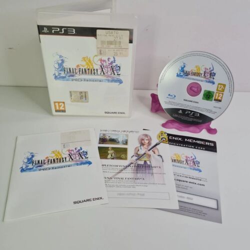 FINAL FANTASY X + X-2 ( 10 + 10/2) HD Remaster Sony Playstation 3 PS3 Completo - Foto 1 di 3