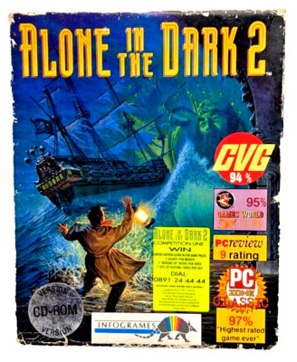 Jeu Vidéo Alone In The Dark 2 Sur PC – Version Française, CD-ROM Complet