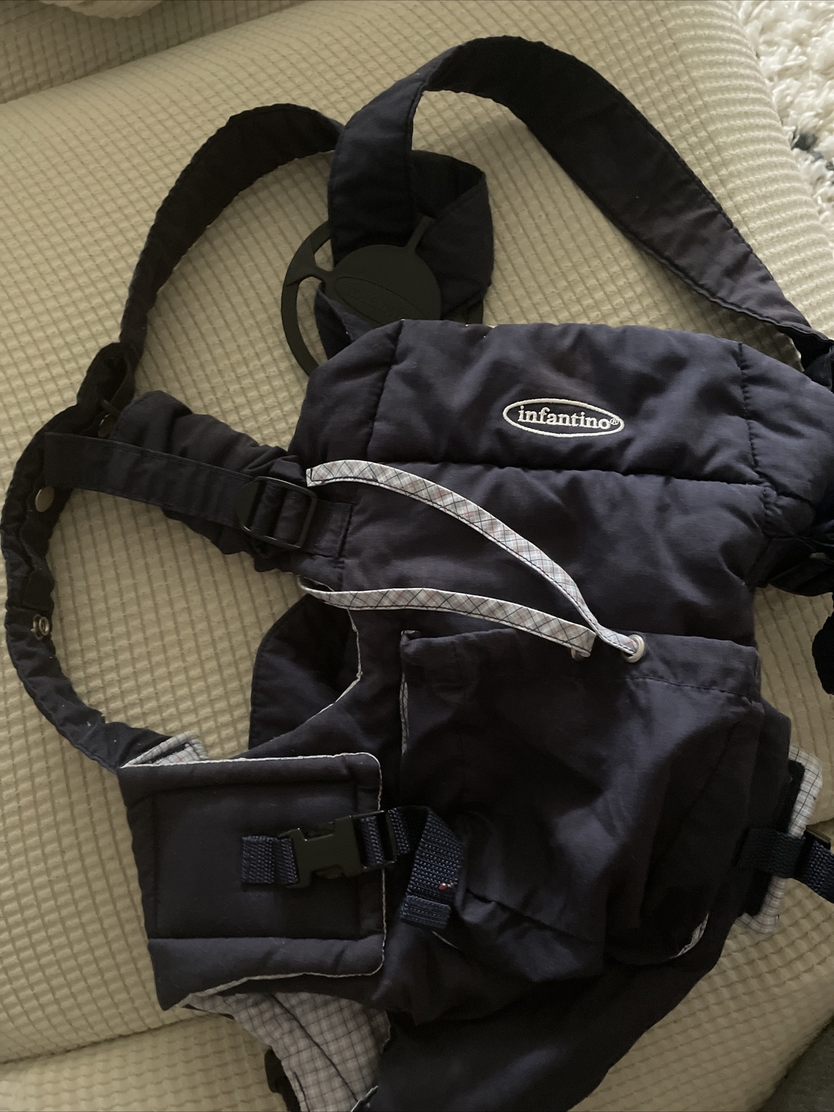 Infantino Baby Carrier Navy Blue Go Go Rider Unisex Girl Boy Infant Carrying-image