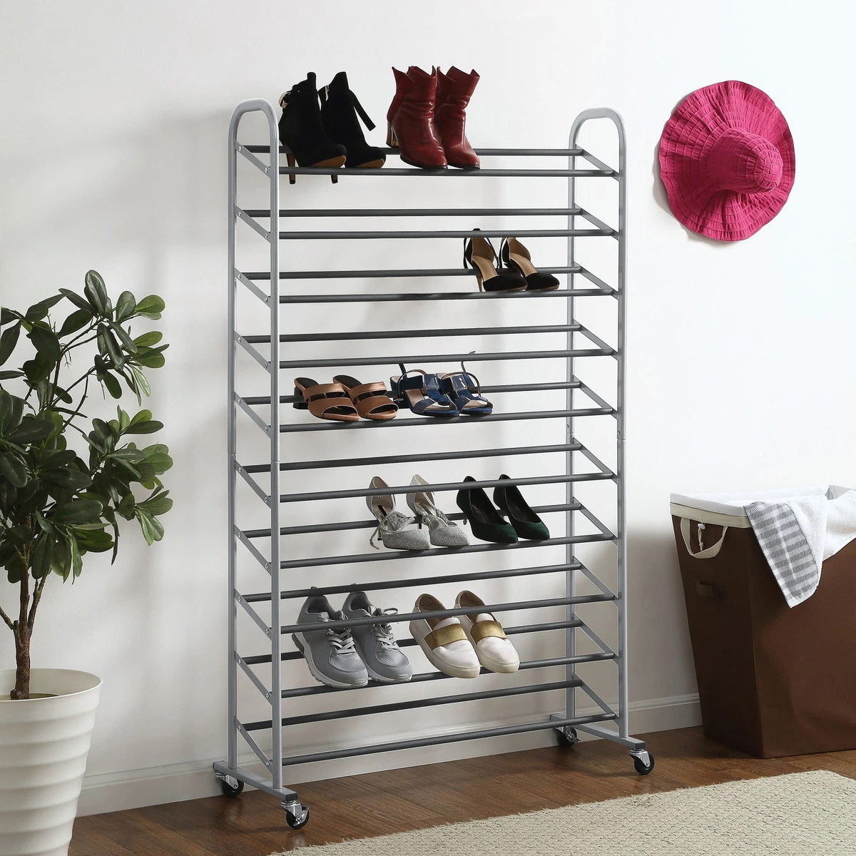 Rolling hot sale shoe organizer