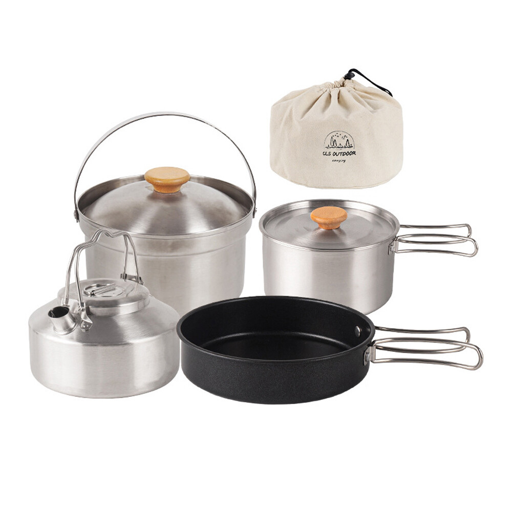 Juego de utensilios de cocina de camping senderismo kit de utensilios de cocina de picnic portátil F0J0