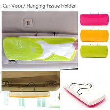 Car Tissue Napkin Holder Storage Organiser Case Box Auto Visor Accessories