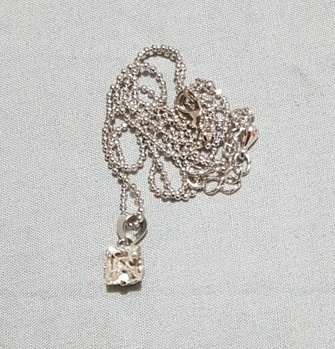 6mm Swarkovski Crystal Pendant on Dainty 925 Sterling Silver Ball Chain RRP$129 - Bild 2 von 4