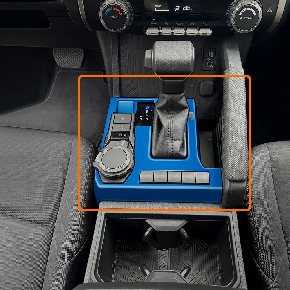 For Toyota Tacoma 24-25 Bright Black Inner Middle Console Gear