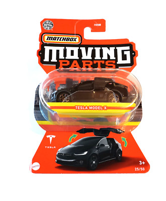    Matchbox Moving Parts * TESLA MODEL X von 2022 in OVP * Rarität schwarz * MOC