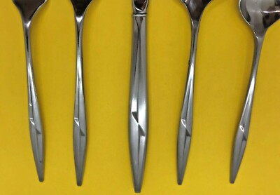 #ad INTERNATIONAL DELUX ASTRA GLOSSY STAINLESS FLATWARE MCM SINGLES amp; GROUPS CHOICE $14.79