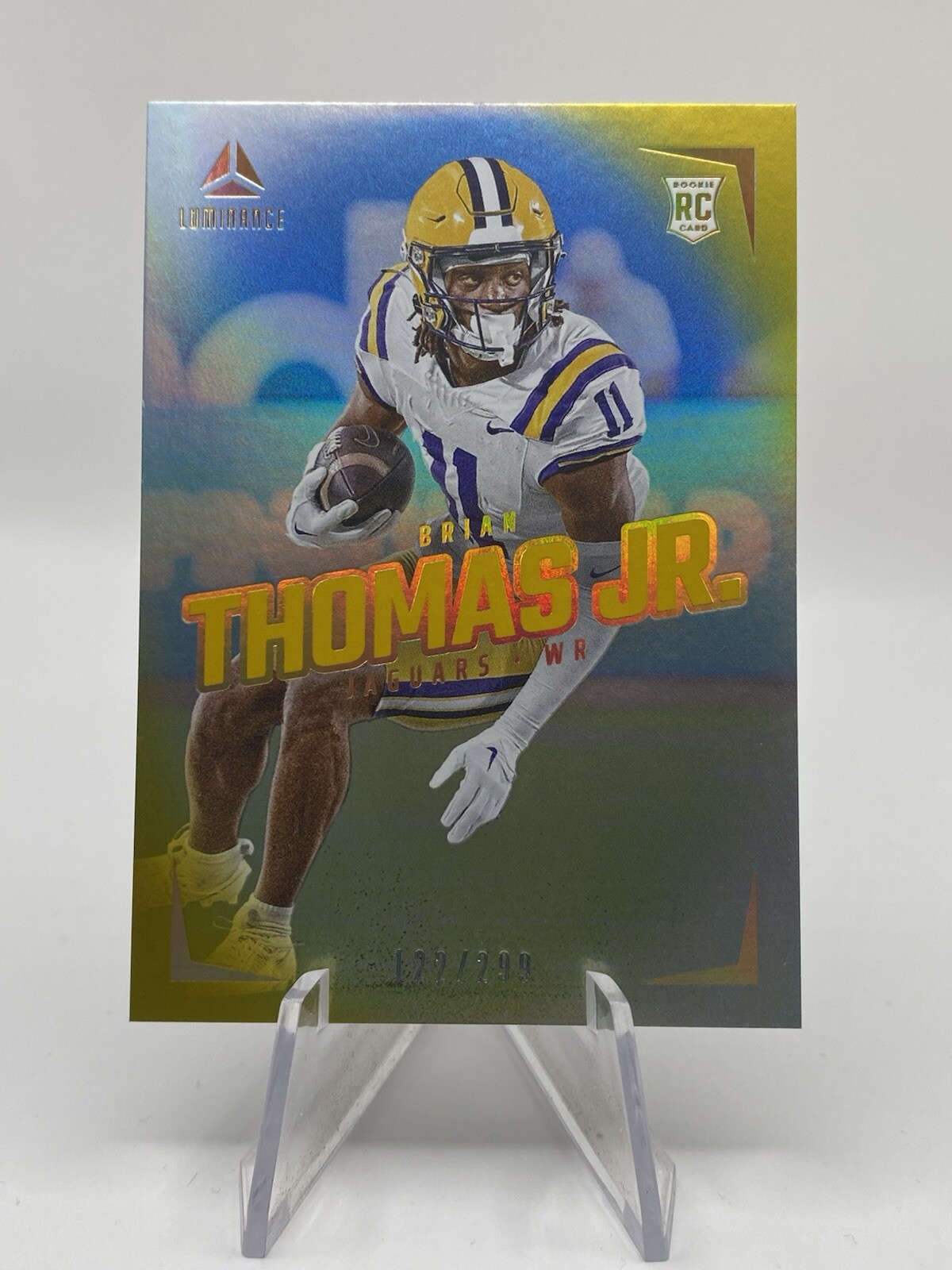 2024 Panini Luminance - Rookies Gold #125 Brian Thomas Jr. /299 (RC)