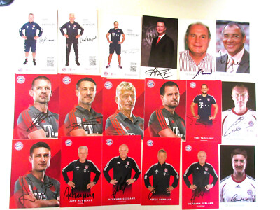 TOP !  18 x  Autogramm  original   signierte   Trainer - Legenden !