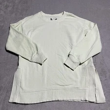 C&C California Sun Washed Sweatshirt Womens Medium Green Crewneck Beach Surf