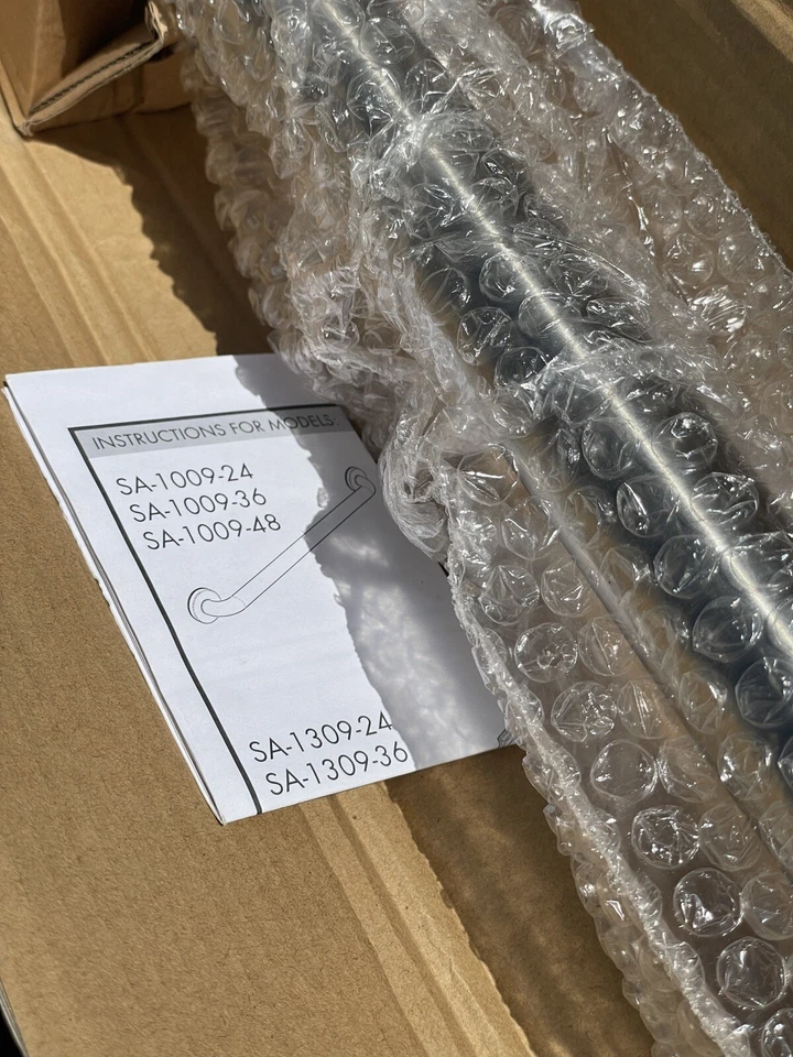 Barra de agarre compatible con ADA Speakman Rainier 36" - Acabado de níquel cepillado SA-1309-36 Foto 2 de 3