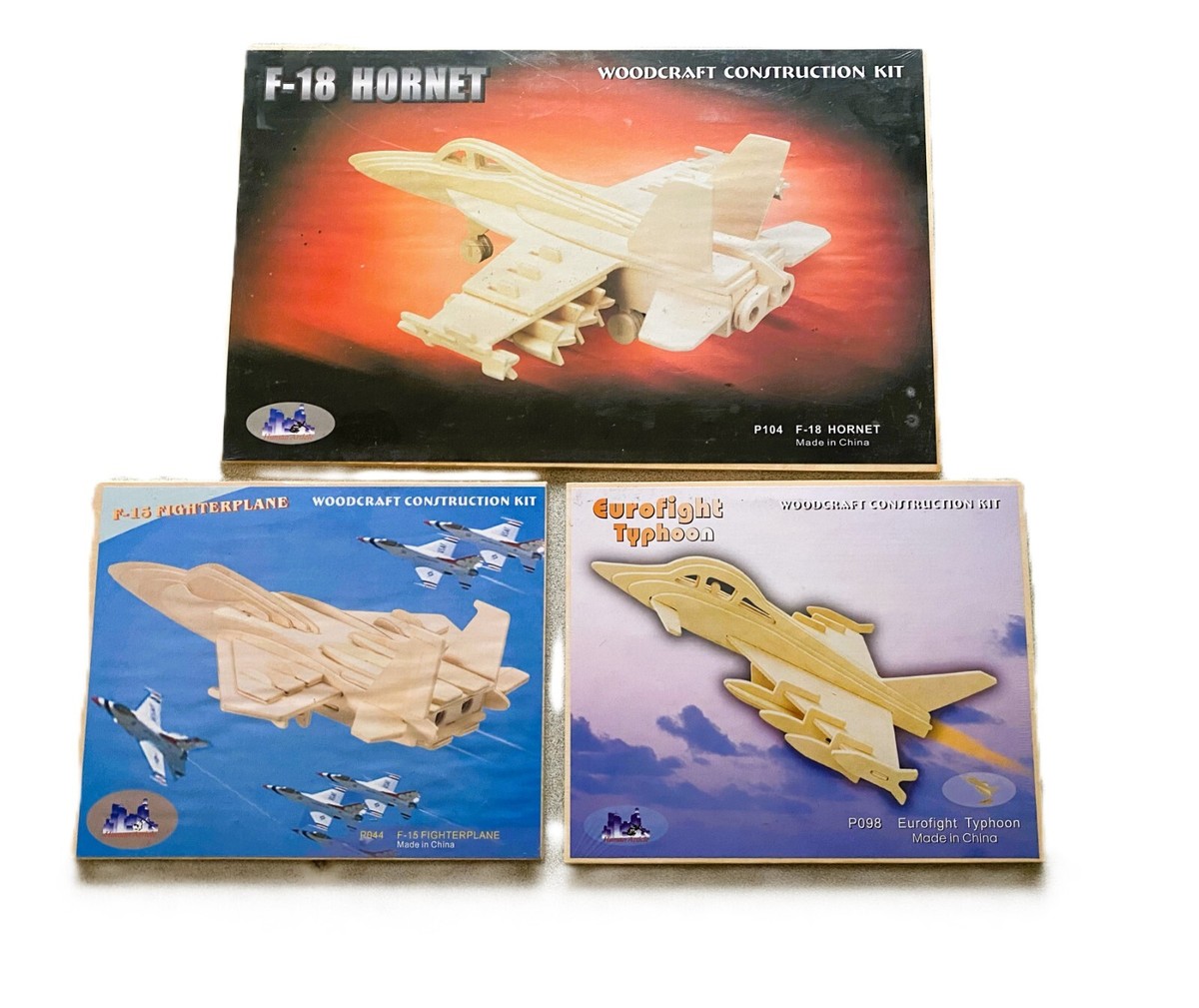 Three Planes Woodcraft Construction Kit 3D Wooden Model Puzzle For  KIDS/ADULTS