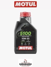 MOTUL 5100 10w30 SEMISINTETICO 1LT OLIO MOTORE 4T JASO MA2 API SM MOTO