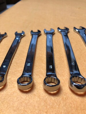 11 Pc Combination Spanner Wrench metric Chrome Vanadium Polish