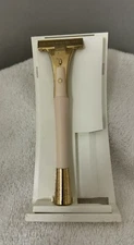 Vintage 60's LE Lady Eversharp By Schick Injector Razor, Pink Handle, Gold Head