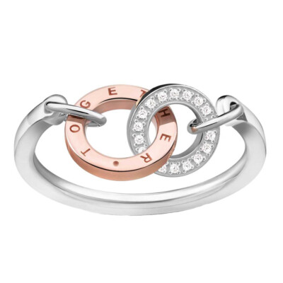 Thomas Sabo Ring Together mit Diamanten und Rosègold D-TR0032-095-14