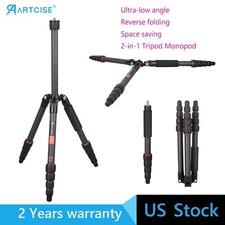 52 inch Carbon Fiber Camera Tripod,Super Lightweight Compact Travel Tripod