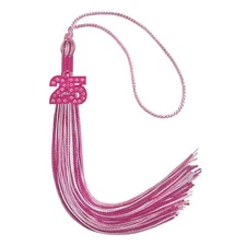 Endea Graduation Pink/Hot Pink/White Mixed Color Tassel and Pink Date