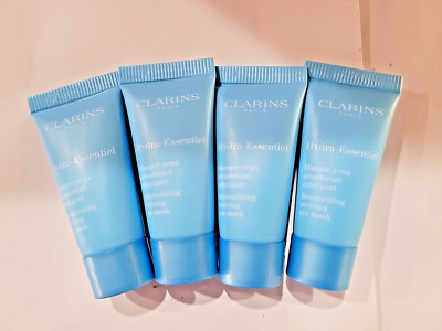 4-PACK CLARINS Hydra-Essentiel Moisturizing Reviving Eye Mask, 0.1 oz / 5 ml