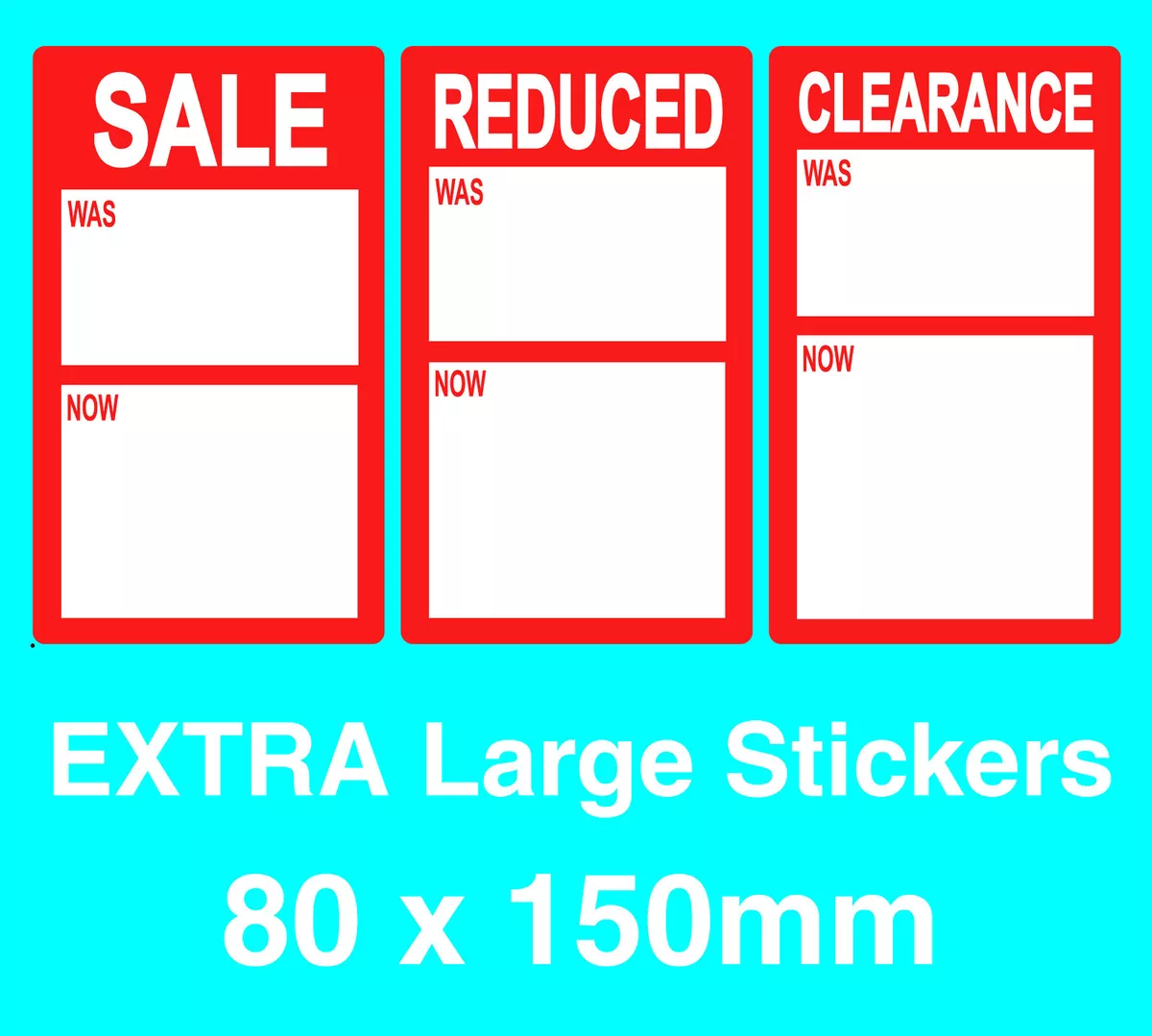 Extra Large Display Stand Point Of Sale Retail Price Stickers Sticky Tags  Labels