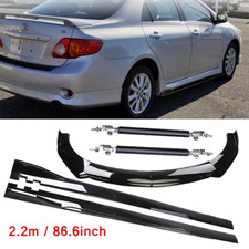 Front Bumper Lip Splitter Spoiler Side Skirts Bk For Toyota Corolla 2009-2013 Front Bumper Lip Splitter Spoiler Side Skirts Bk For Toyota Corolla 2009-2013