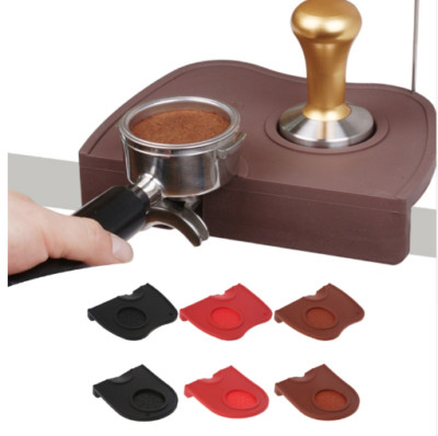 Barista Coffee Tamper Mat Rubber Silicone Corner Bench Top Cafe Accessory