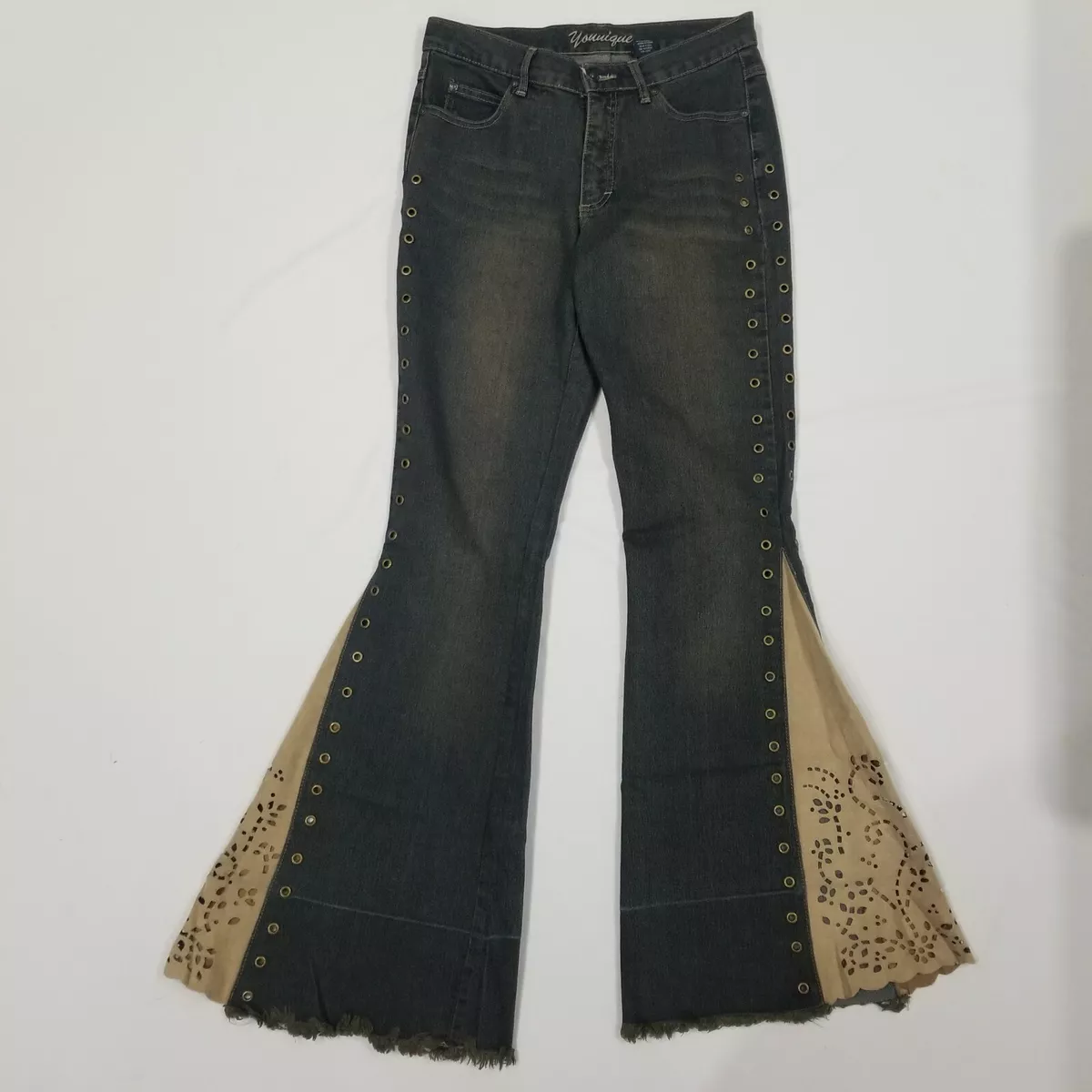 00s side zip flare denim pants Y2K+nikita.wp.rschooltoday.com