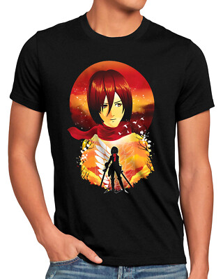 Mikasa Abyss Herren T-Shirt attack japan manga on titan aot