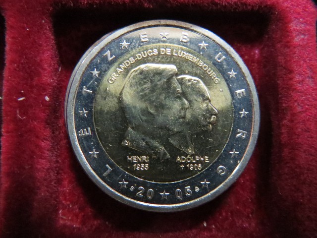 Piece 2 Euros Grand-duc Luxembourg 2005 Valeur