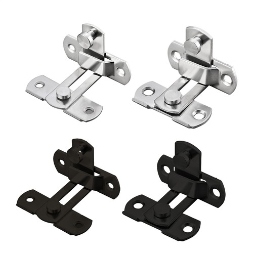 90 Degree Stainless Door Latch Sliding Screen Door Latch Barn Door Lock Hasp - Picture 2 of 10