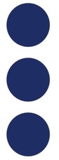 3" Dark Blue Round Label Dots Stickers Color Coding Inventory 3 Inch Dot