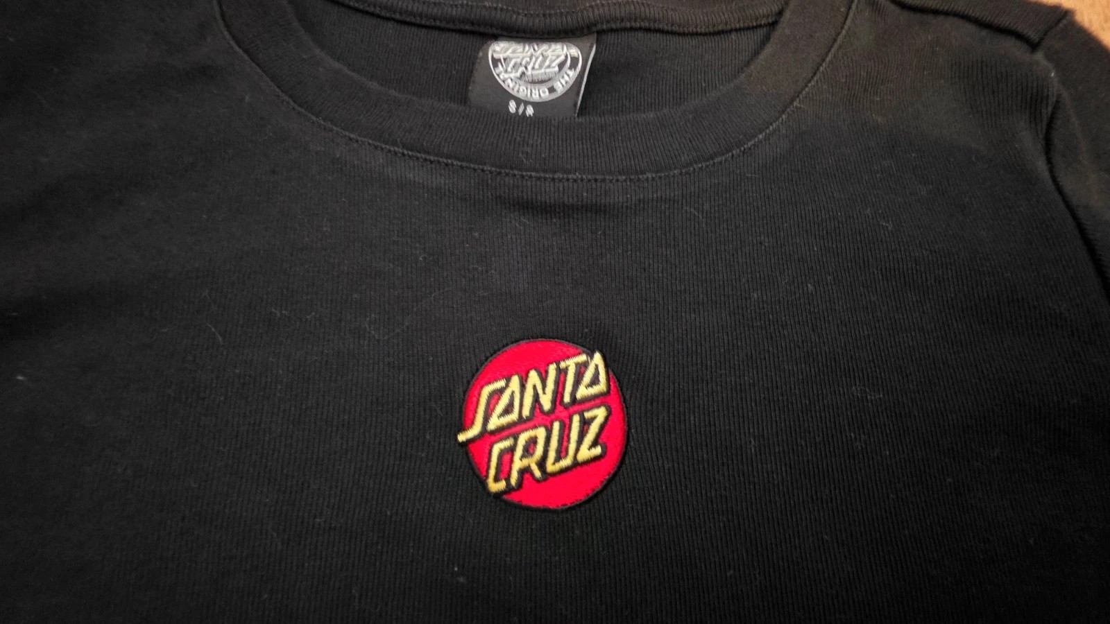 Santa Cruz Skateboard Girls' Long Sleeve Top (Black / Age 8 / S/8) image 3