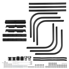 Adjustable Aluminum Alloy Bed Extender For Trucks 59-69.5in Tailgate Black