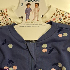 Pekkle 2-Piece Organically Grown Cotton Zip Sleeper Set Long Sleeve 24 months
