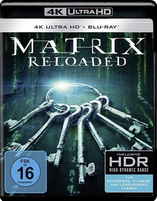 Matrix Reloaded (Ultra HD Blu-ray & Blu-ray): - Universal Pictures 1000724000 -