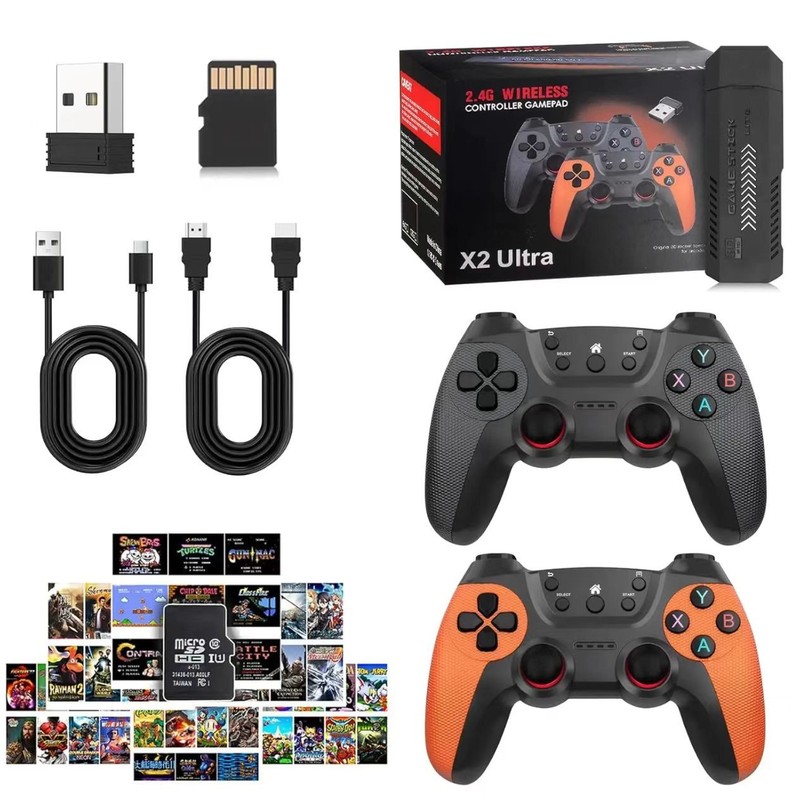 X2 Ultra64G-256G 35000+-58000 Games 4K Game Stick 3D Retro Video Game Console