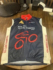 Hincapie Ride To Cure 2007 Full Zip Cycling Jersey Mens 3XL Oroweat