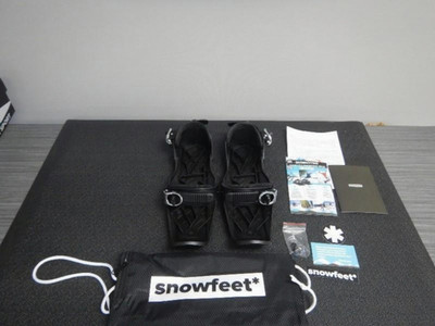 Snowfeet Mini Ski Skates   Turn Your Boots Into Mini Skis- Size 6-13 US