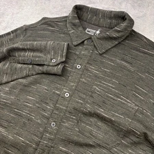 Smartwool Shirt Mens XL Green 100% Merino Wool 250 Button Down Long Sleeve