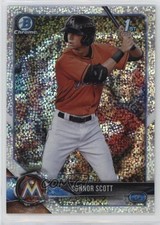 2018 Bowman Draft Chrome Sparkles Refractor Connor Scott #BDC-158 9bg