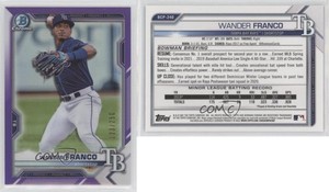 2021 Bowman Chrome Prospects Purple Refractor /250 Wander Franco #BCP-240
