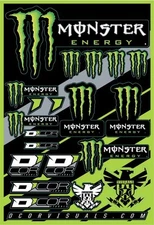 DCOR 40-90-102 Decal Sheet - Monster Energy
