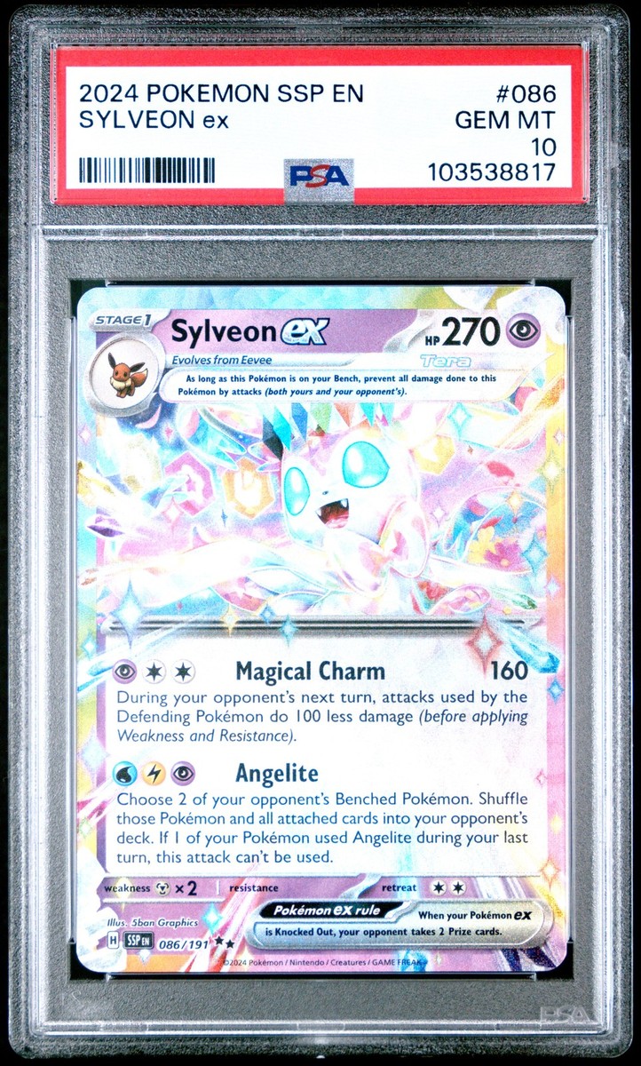 2024 POKEMON SSP EN-SURGING SPARKS #086 SYLVEON EX PSA 10 | eBay