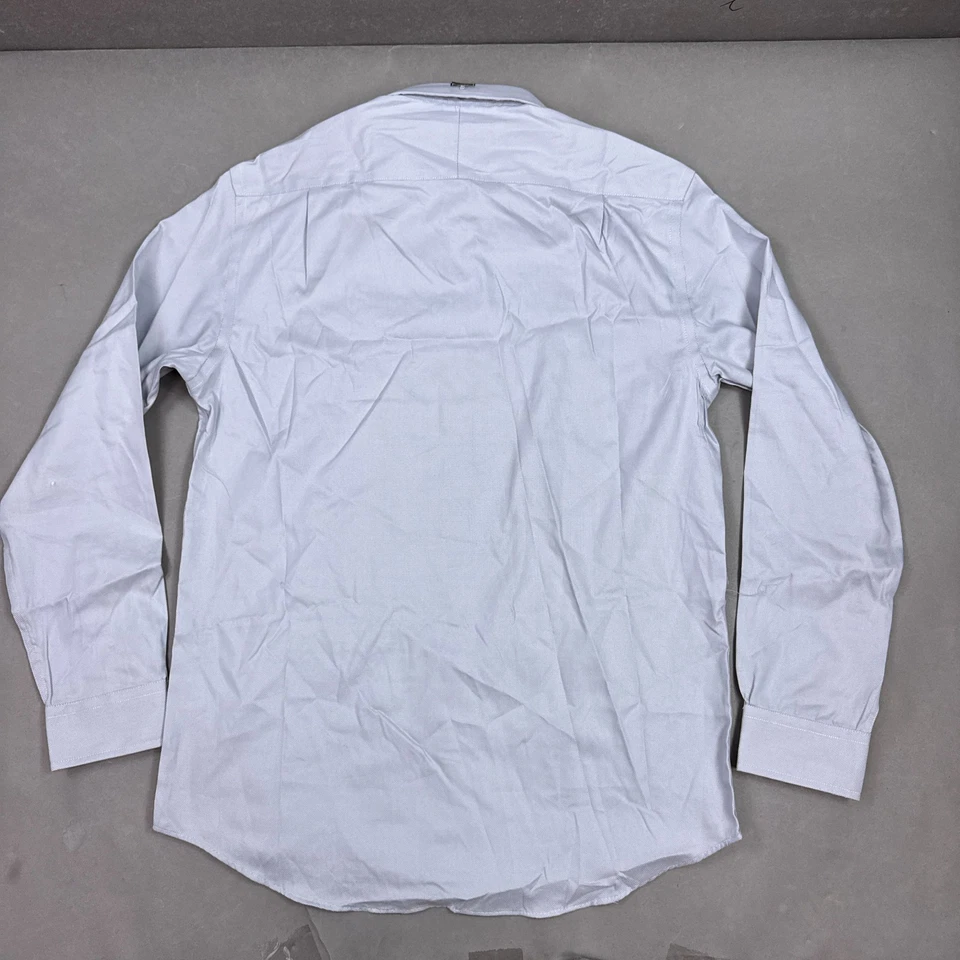 Jos A Bank Shirt Mens 16-34 Blue Gray 1905 Slim Fit Dress Office Work Suit - Image 2 of 4