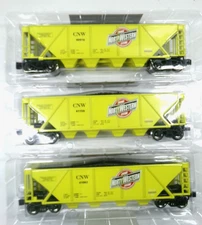 (3) O gauge Menards C & NW coal cars w/ loads in original packages (lot 0269)