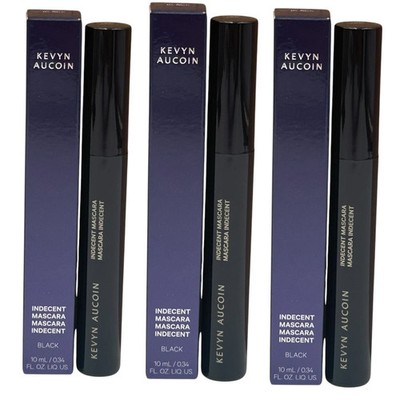 3x KEVYN AUCOIN Indecent Mascara Curl & Lift Lash w/Precision Creamy buildable