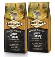 Carnilove Dog Adult Large Breed Salmon & Turkey Trockenfutter FüR Hunde 2 X 12Kg