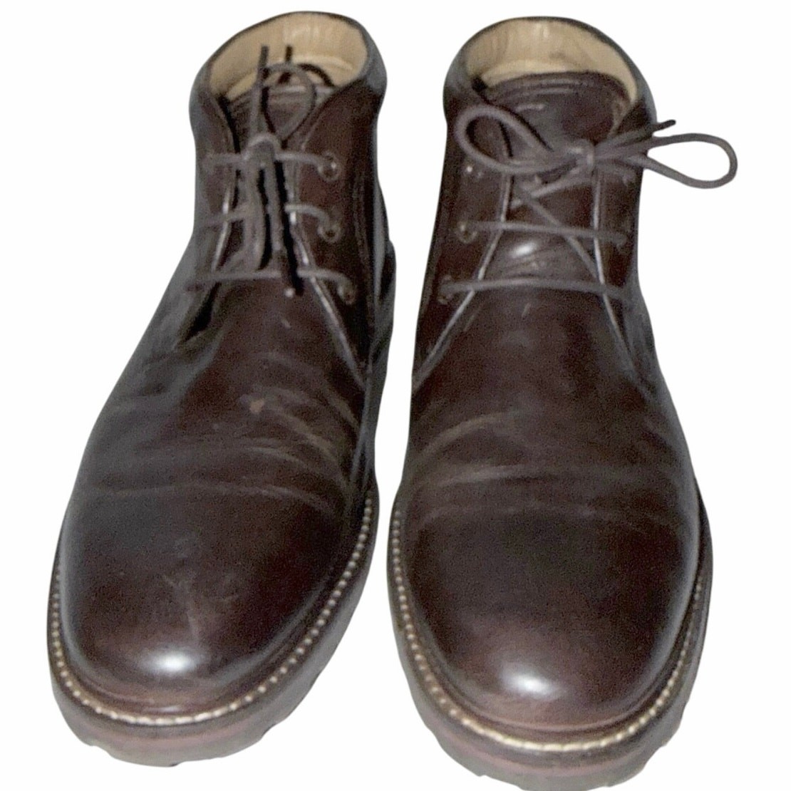 Florsheim Brown Leather Chukka Boots Men’s 12 Lace Up Ankle Boot Rugged Sole Amazon.com | Florsheim Lodge Cap Toe Lace Up Boot Men main image 3