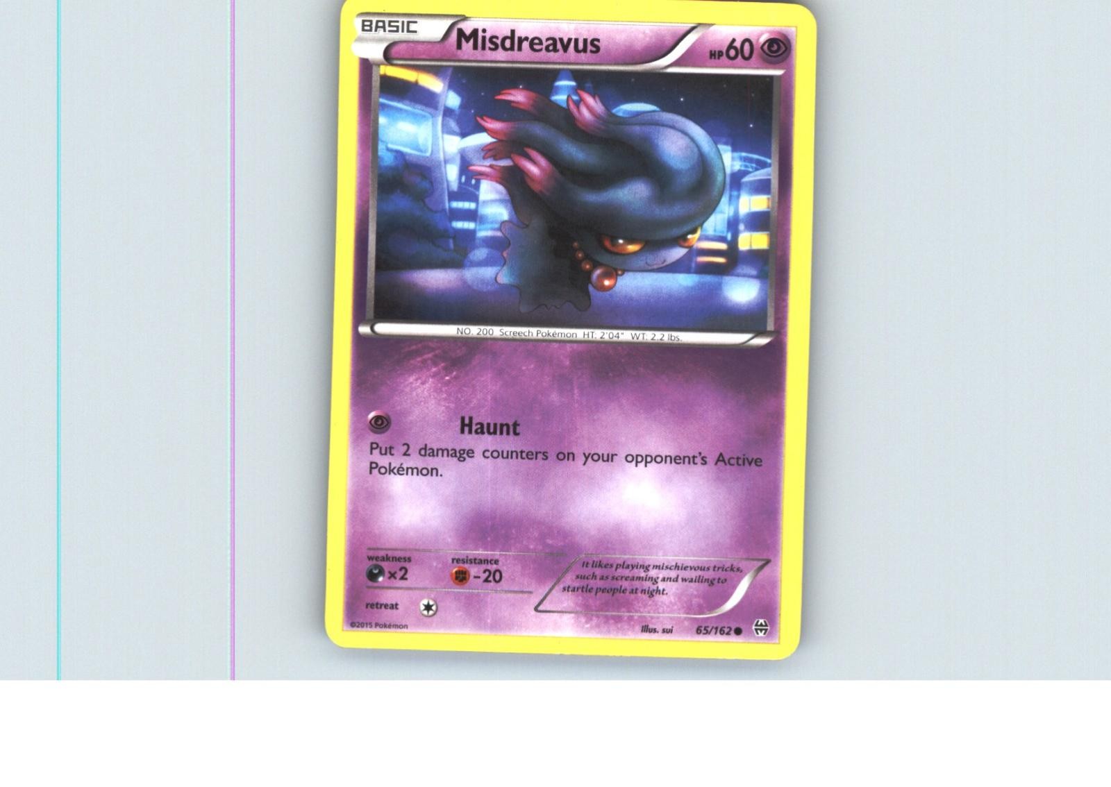 Misdreavus 65/162 Common BREAKthrough Pokemon Near Mint