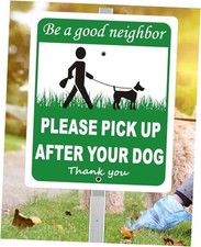 Heavy Duty Aluminum Pick Up After Your Dog PICK UP AFTER YOUR DOG SIGN - FX1