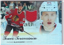 2014-15 FLEER SHOWCASE TEUVO TERAVAINEN FLAIR SHOWCASE ROOKIE JERSEY